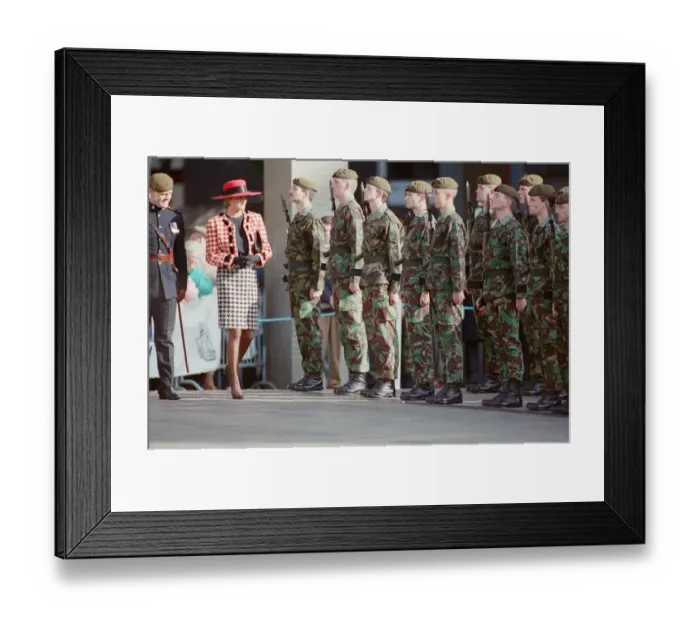 Framed Print : HRH The Princess of Wales, Princess Diana, visits Portsmouth to receive The Freedom of