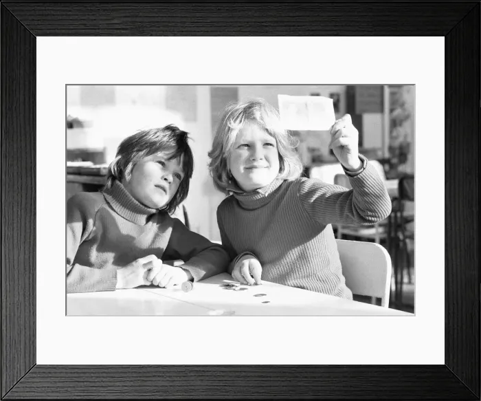 Framed Print : Children at the Gatehouse School, Bethnal Green, in the East End of London seen here Framed Print : Children at the Gatehouse School, Bethnal Green, in the East End of London seen here