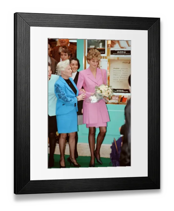 Framed Print : HRH The Princess of Wales, Princess Diana, in Paris, France