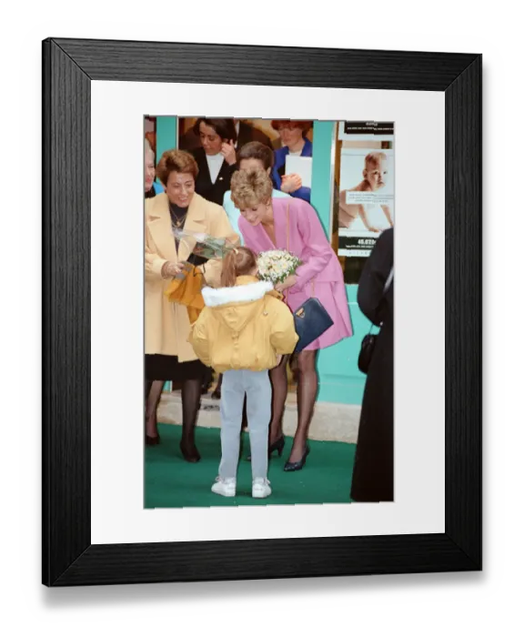 Framed Print : HRH The Princess of Wales, Princess Diana, in Paris, France