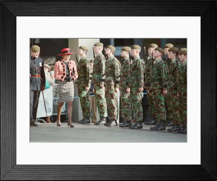 Framed Print : HRH The Princess of Wales, Princess Diana, visits Portsmouth to receive The Freedom of