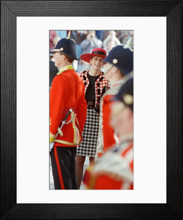Framed Print : HRH The Princess of Wales, Princess Diana, visits Portsmouth to receive The Freedom of