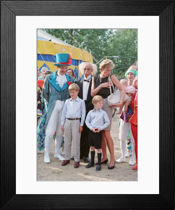 Framed Print : HRH The Princess of Wales, Princess Diana, along with her songs William Framed Print : HRH The Princess of Wales, Princess Diana, along with her songs William