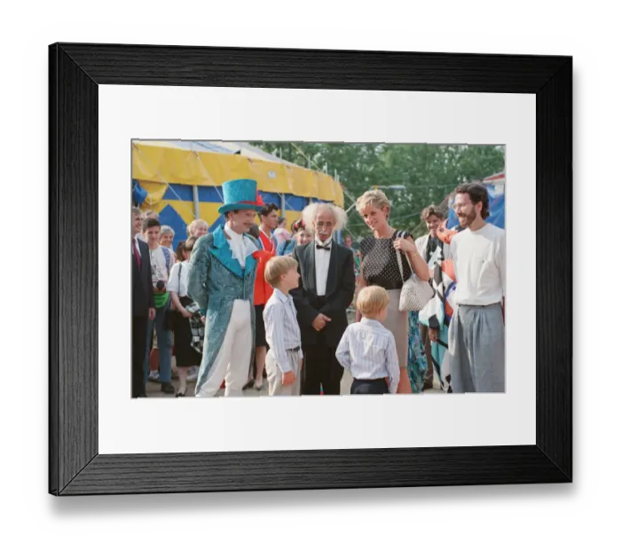 Framed Print : HRH The Princess of Wales, Princess Diana, along with her songs William Framed Print : HRH The Princess of Wales, Princess Diana, along with her songs William