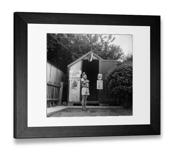Framed Print : David Kilgour, aged 8, who wants to be a soldier seen at his home in Mochdre, Colwyn Bay Framed Print : David Kilgour, aged 8, who wants to be a soldier seen at his home in Mochdre, Colwyn Bay