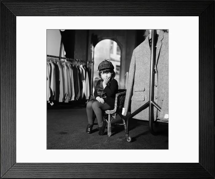 Framed Print : Three weeks ago three-year-old Alexis Wilmot from Caterham, Surrey