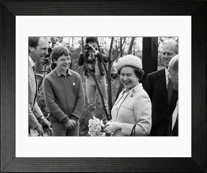 Framed Print : The visit to Liverpool of Her Majesty Queen Elizabeth II and Prince Philip
