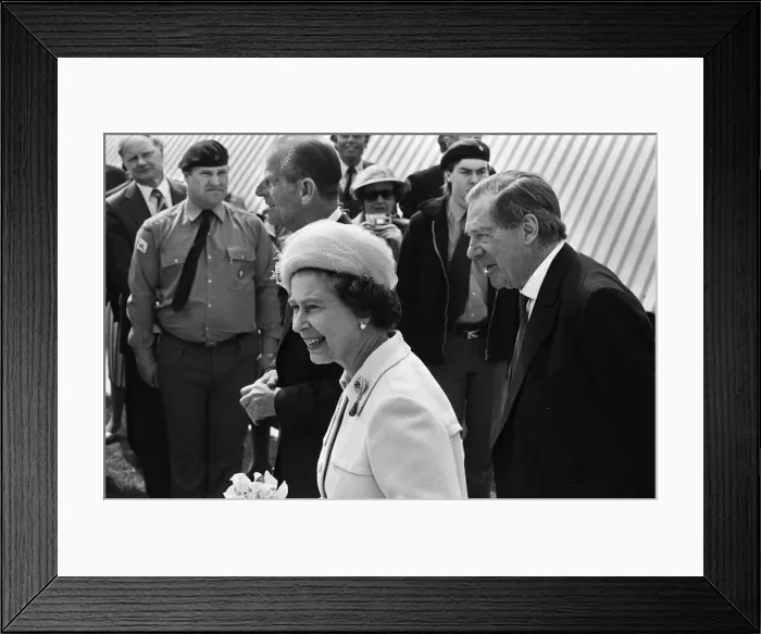 Framed Print : The visit to Liverpool of Her Majesty Queen Elizabeth II and Prince Philip