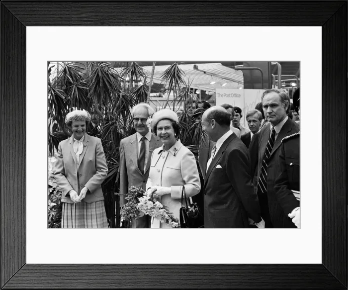 Framed Print : The visit to Liverpool of Her Majesty Queen Elizabeth II and Prince Philip