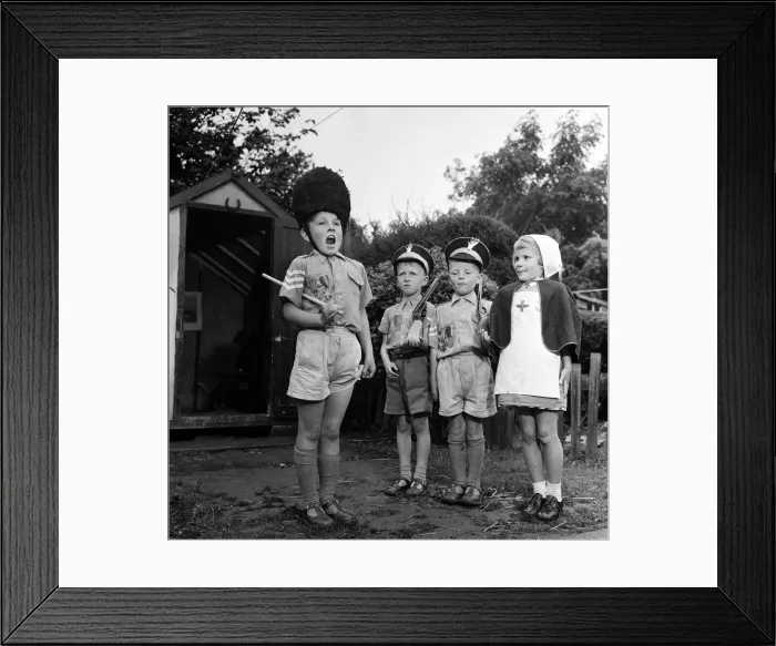 Framed Print : David Kilgour, aged 8, who wants to be a soldier seen at his home in Mochdre, Colwyn Bay Framed Print : David Kilgour, aged 8, who wants to be a soldier seen at his home in Mochdre, Colwyn Bay