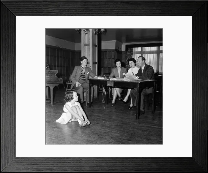 Framed Print : At the Arts Theatre, just off Leicester Square, mothers brought their talented children Framed Print : At the Arts Theatre, just off Leicester Square, mothers brought their talented children