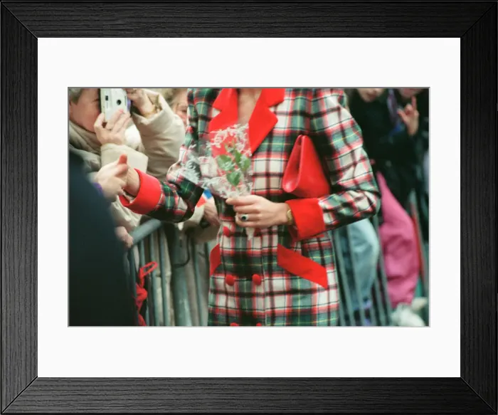 Framed Print : HRH The Princess of Wales, Princess Diana, visits Didsbury Framed Print : HRH The Princess of Wales, Princess Diana, visits Didsbury