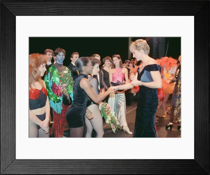 Framed Print : HRH The Princess of Wales, Princess Diana, attends Carnival of the Birds for Framed Print : HRH The Princess of Wales, Princess Diana, attends Carnival of the Birds for