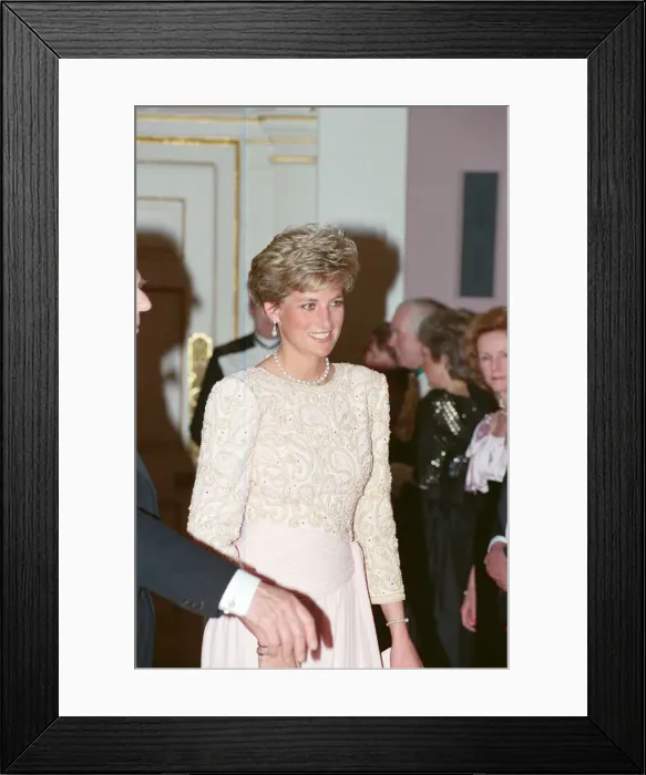 Framed Print : HRH The Princess of Wales, Princess Diana, attends Mansion House in London Framed Print : HRH The Princess of Wales, Princess Diana, attends Mansion House in London
