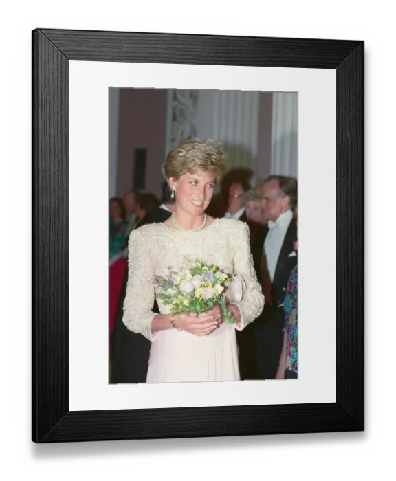 Framed Print : HRH The Princess of Wales, Princess Diana, attends Mansion House in London Framed Print : HRH The Princess of Wales, Princess Diana, attends Mansion House in London
