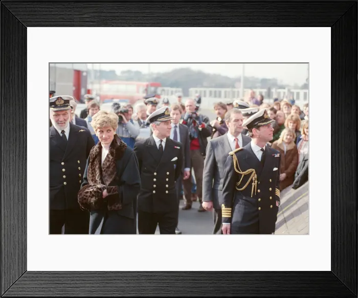 Framed Print : HRH The Princess of Wales, Princess Diana, and HRH Prince Charles, The Prince of Wales