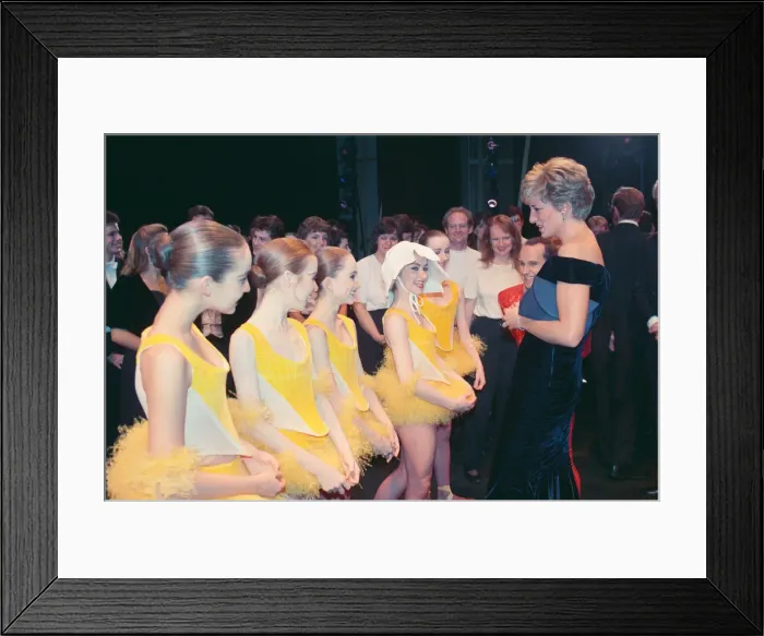 Framed Print : HRH The Princess of Wales, Princess Diana, attends Carnival of the Birds for Framed Print : HRH The Princess of Wales, Princess Diana, attends Carnival of the Birds for