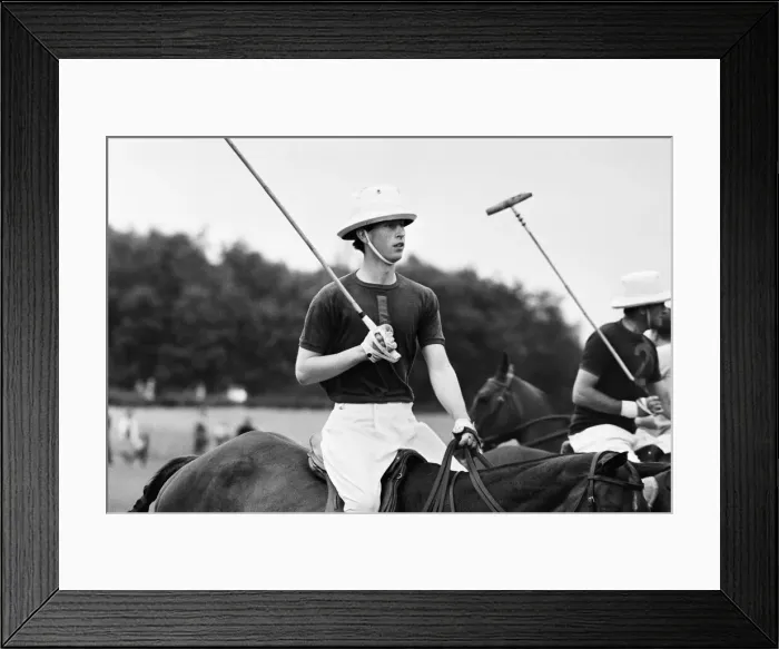 Framed Print : Prince Philip and his son Prince Charles win the Junior County Championship with their Framed Print : Prince Philip and his son Prince Charles win the Junior County Championship with their