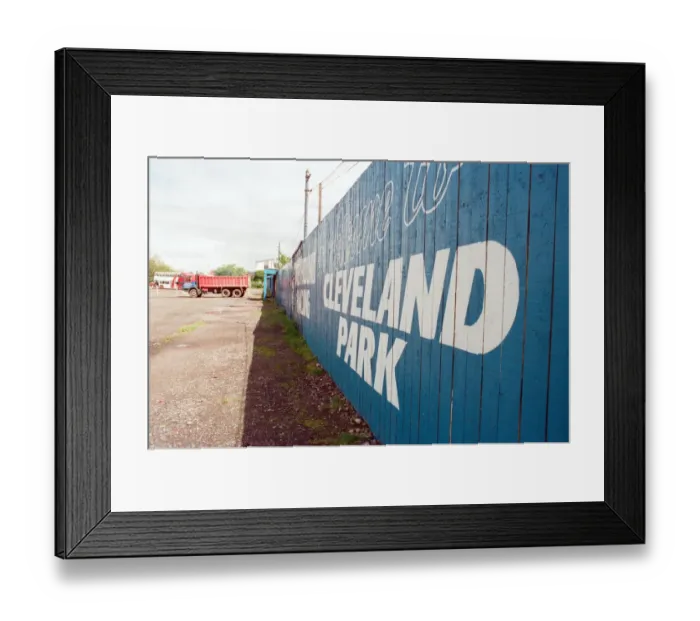 Framed Print : Cleveland Park, Middlesbrough, which is being demolished. 8th May 1997 Framed Print : Cleveland Park, Middlesbrough, which is being demolished. 8th May 1997
