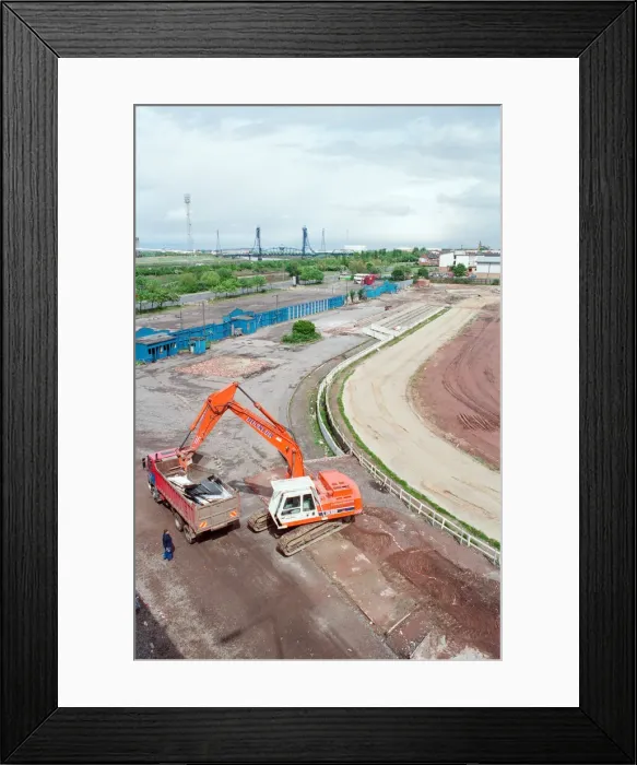 Framed Print : Cleveland Park, Middlesbrough, which is being demolished. 8th May 1997