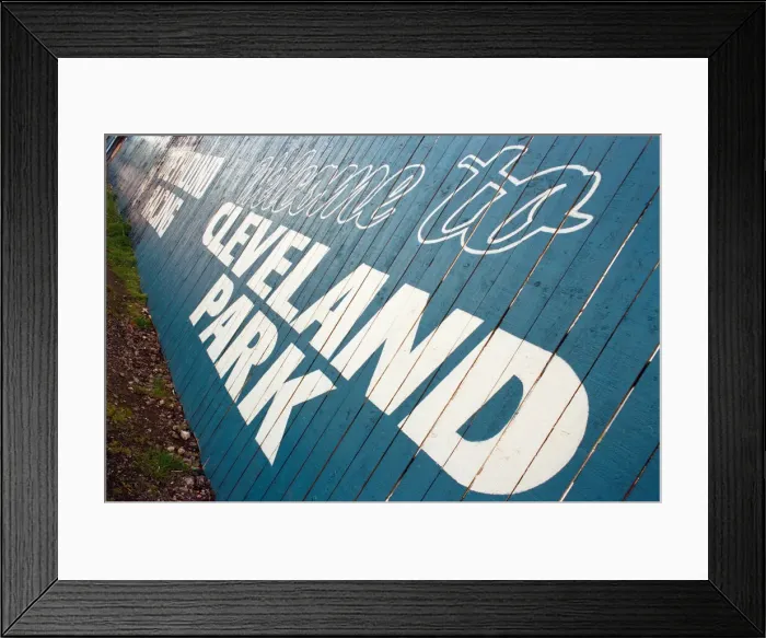 Framed Print : Cleveland Park, Middlesbrough, which is being demolished. 8th May 1997 Framed Print : Cleveland Park, Middlesbrough, which is being demolished. 8th May 1997