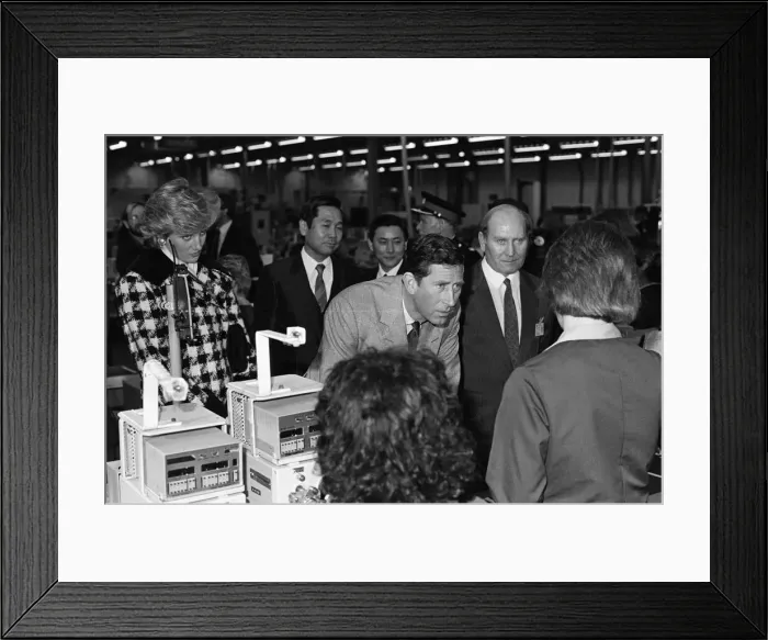 Framed Print : Princess Diana, Princess of Wales and Prince Charles, Prince of Wales Framed Print : Princess Diana, Princess of Wales and Prince Charles, Prince of Wales