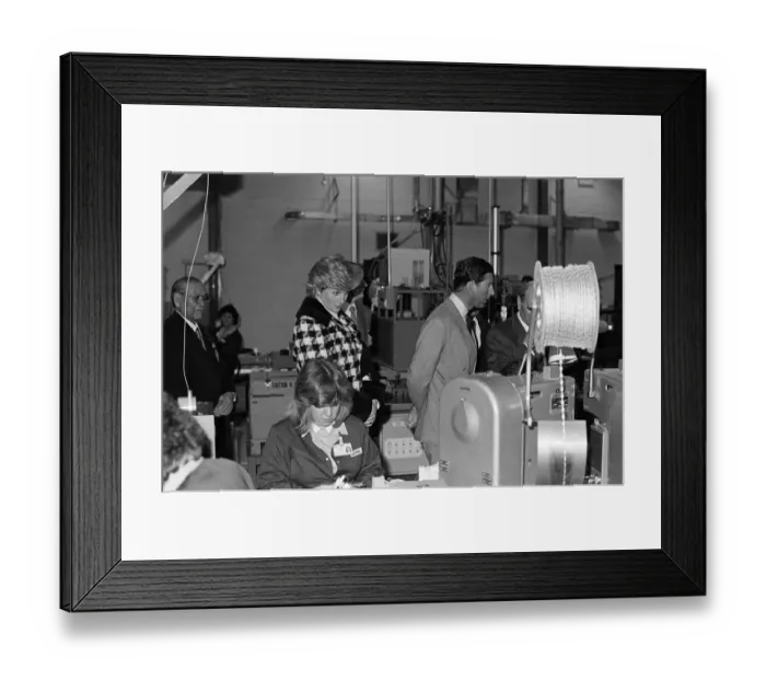 Framed Print : Princess Diana, Princess of Wales and Prince Charles, Prince of Wales