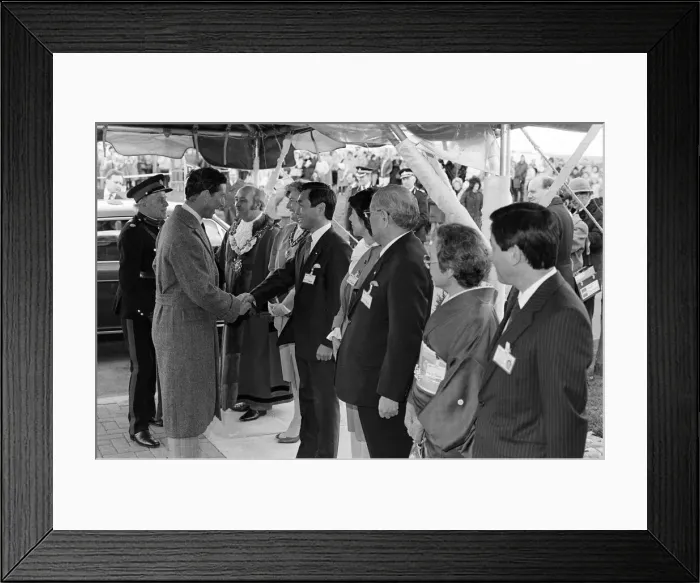 Framed Print : Prince Charles, Prince of Wales, visits Tabuchi at Teesside Industrial Estate Framed Print : Prince Charles, Prince of Wales, visits Tabuchi at Teesside Industrial Estate