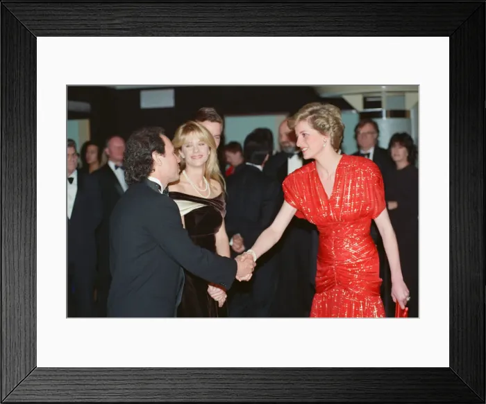 Framed Print : HRH The Princess of Wales, Princess Diana, attends the Premiere of When Harry met Sally Framed Print : HRH The Princess of Wales, Princess Diana, attends the Premiere of When Harry met Sally