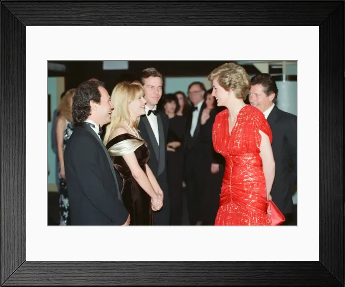Framed Print : HRH The Princess of Wales, Princess Diana, attends the Premiere of When Harry met Sally Framed Print : HRH The Princess of Wales, Princess Diana, attends the Premiere of When Harry met Sally