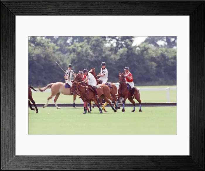 Framed Print : Prince Charles (Red shirt wearing number 3) was locked in a fierce battle with Princess Framed Print : Prince Charles (Red shirt wearing number 3) was locked in a fierce battle with Princess