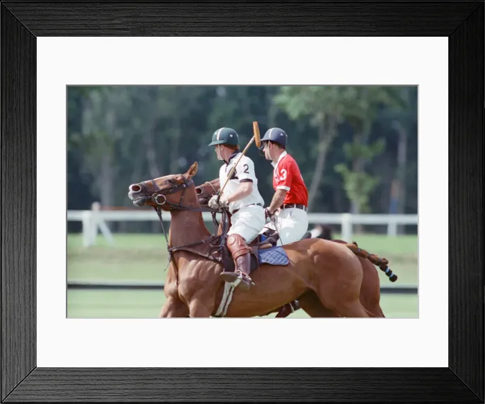 Framed Print : Prince Charles (Red shirt wearing number 3) was locked in a fierce battle with Princess Framed Print : Prince Charles (Red shirt wearing number 3) was locked in a fierce battle with Princess