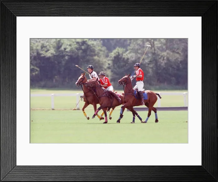 Framed Print : Prince Charles (Red shirt wearing number 3) was locked in a fierce battle with Princess Framed Print : Prince Charles (Red shirt wearing number 3) was locked in a fierce battle with Princess