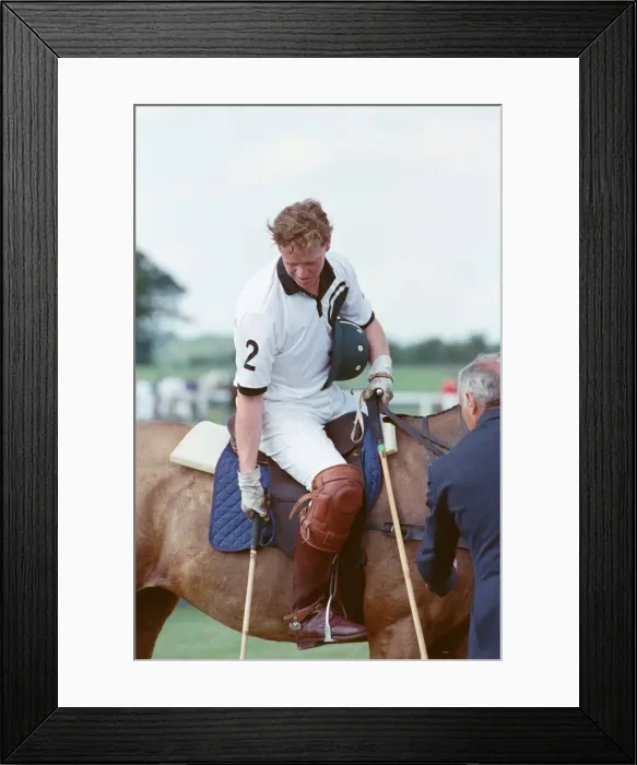 Framed Print : Picture shows Major James Hewitt (wearing white shirt number 2)