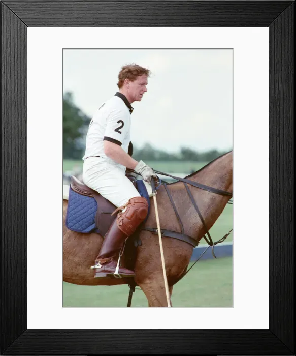Framed Print : Picture shows Major James Hewitt (wearing white shirt number 2) Framed Print : Picture shows Major James Hewitt (wearing white shirt number 2)