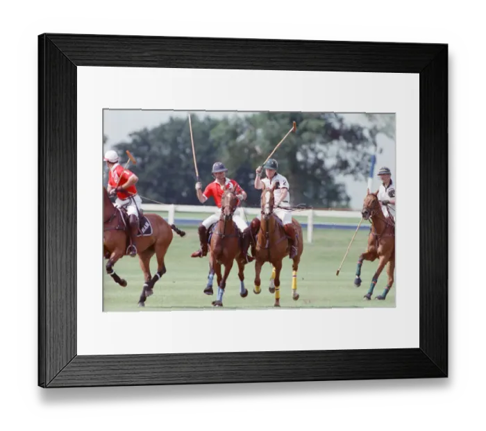 Framed Print : Prince Charles (Red shirt wearing number 3) was locked in a fierce battle with Princess Framed Print : Prince Charles (Red shirt wearing number 3) was locked in a fierce battle with Princess