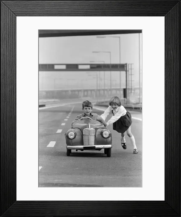 Framed Print : Stealing a march on the Minister of Transport - who will open new M5