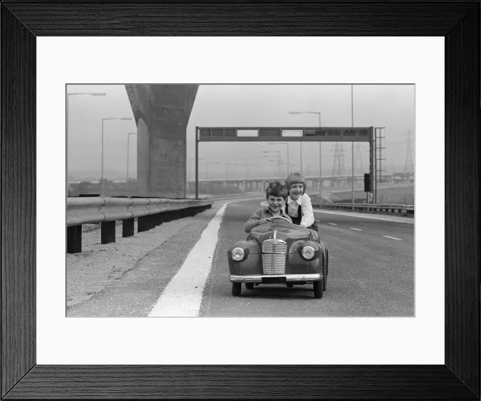 Framed Print : Stealing a march on the Minister of Transport - who will open new M5