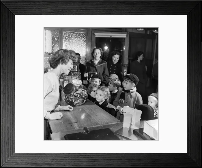 Framed Print : Mrs. Joyce Wood has her wish fulfilled by the Daily Mirrors