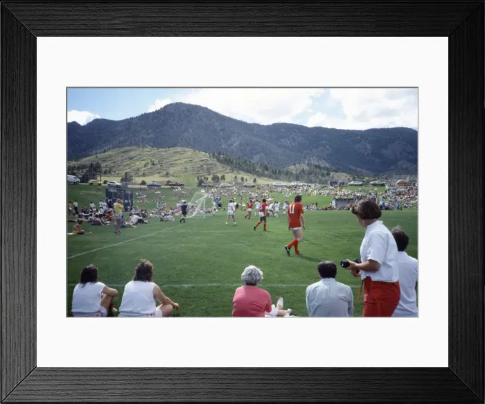Framed Print : England football team participate in a warm up match against a US Air Force team Framed Print : England football team participate in a warm up match against a US Air Force team