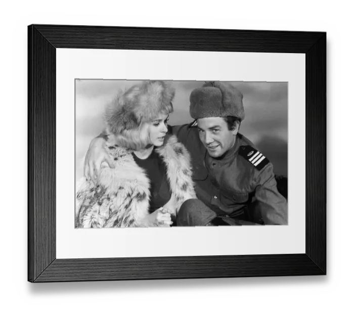 Framed Print : Albert Finney and Senta Berger on the set of The Victors Framed Print : Albert Finney and Senta Berger on the set of The Victors