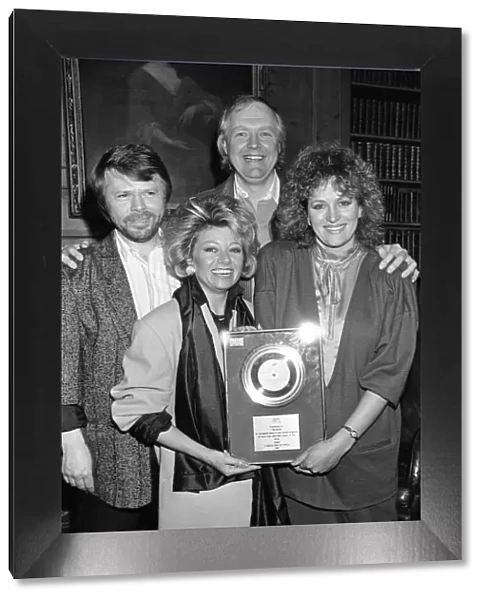 Tim Rice, Bjorn Ulvaeus, Barbara Dickson and Elaine Paige pictured at the presentation of