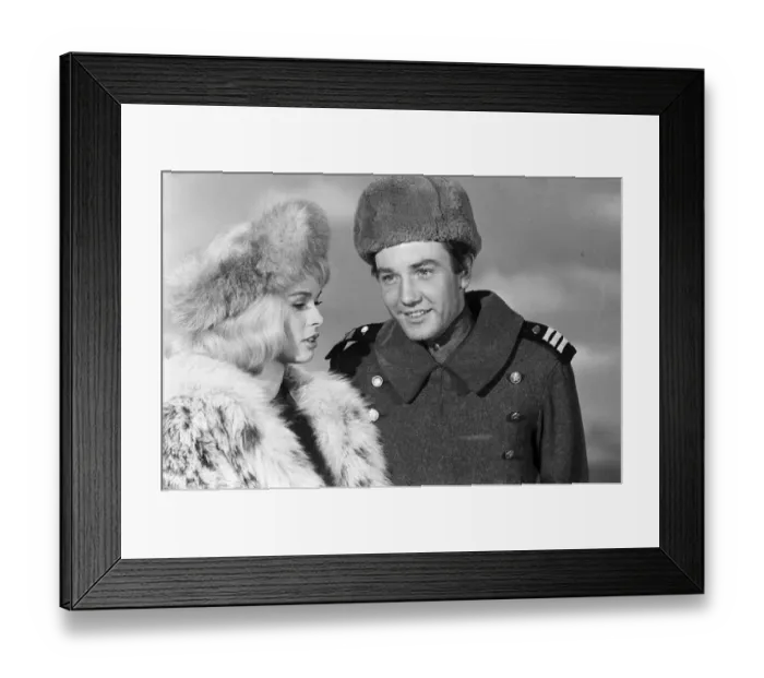 Framed Print : Albert Finney and Senta Berger on the set of The Victors Framed Print : Albert Finney and Senta Berger on the set of The Victors