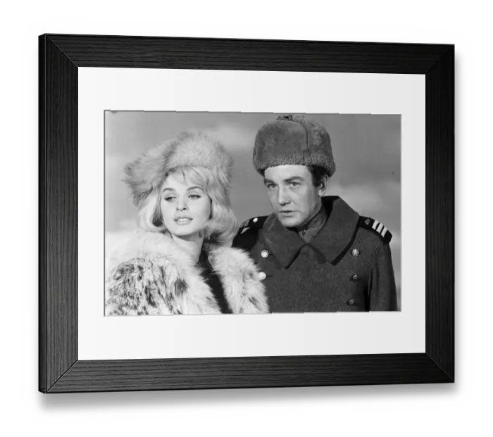 Framed Print : Albert Finney and Senta Berger on the set of The Victors Framed Print : Albert Finney and Senta Berger on the set of The Victors