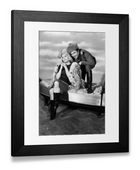 Framed Print : Albert Finney and Senta Berger on the set of The Victors Framed Print : Albert Finney and Senta Berger on the set of The Victors