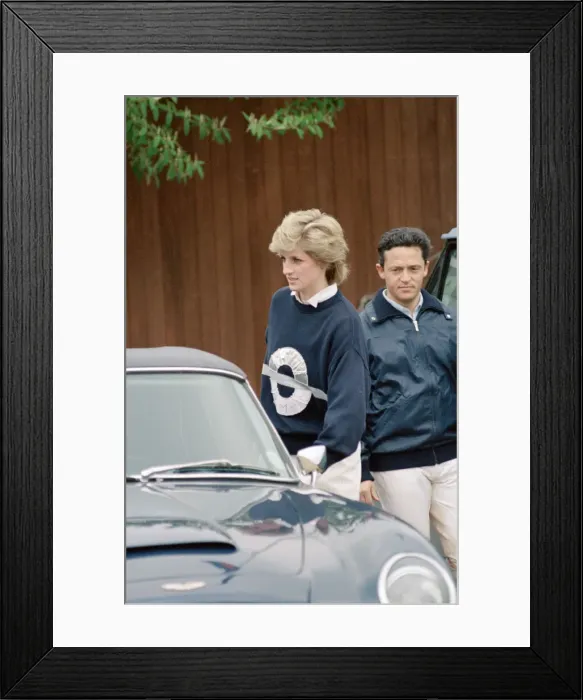 Framed Print : Princess Diana, the Princess of Wales, at Smiths Lawn Framed Print : Princess Diana, the Princess of Wales, at Smiths Lawn