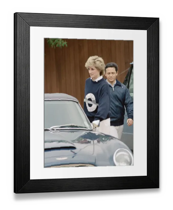 Framed Print : Princess Diana, the Princess of Wales, at Smiths Lawn Framed Print : Princess Diana, the Princess of Wales, at Smiths Lawn