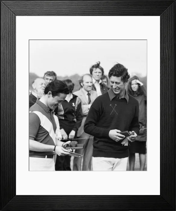 Framed Print : Prince Charles, the Prince of Wales with his Les Diables Bleus Framed Print : Prince Charles, the Prince of Wales with his Les Diables Bleus