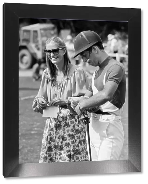 Prince Charles, the Prince of Wales with Miss Kay Hansonn