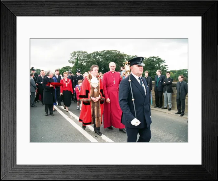 Framed Print : The new Bishop of Durham, Rev. Michael Turnbull at Croft, near Darlington Framed Print : The new Bishop of Durham, Rev. Michael Turnbull at Croft, near Darlington